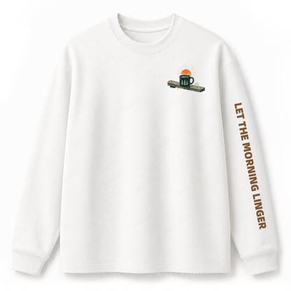 Slow Mornings Graphic Long Sleeve Tee