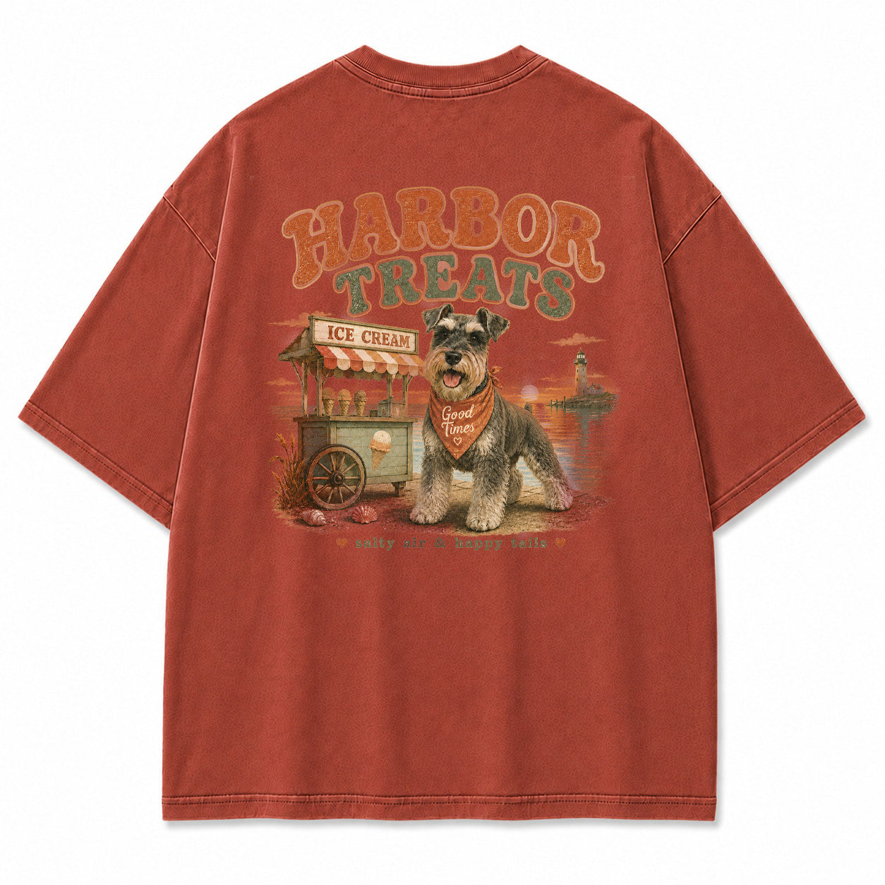 Harbor Treats Schnauzer Graphic T-Shirt