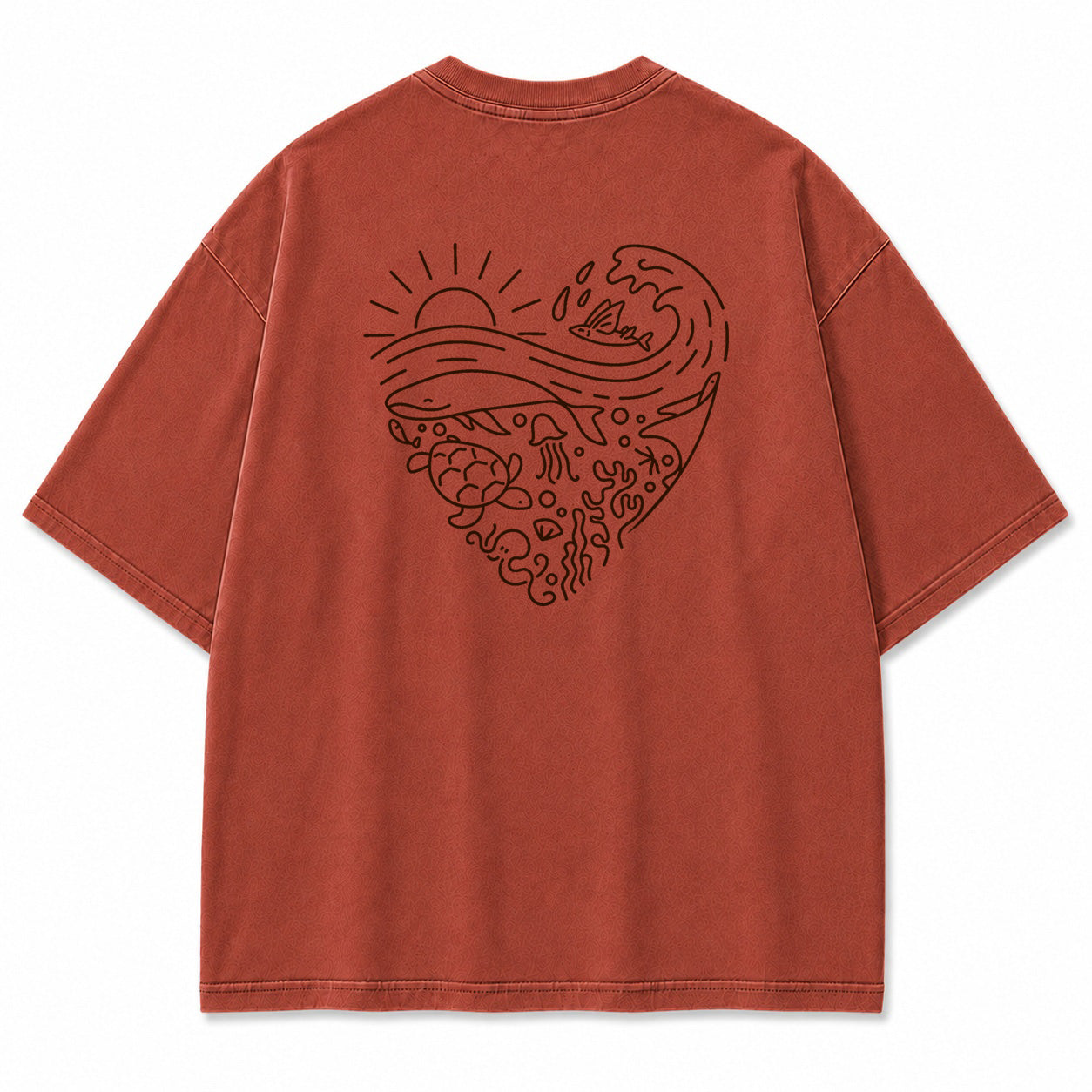 Coastal Wave Harmony Graphic T-Shirt