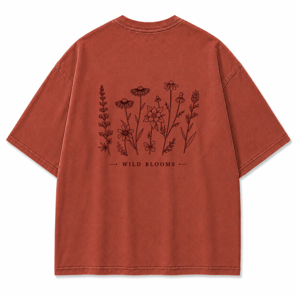 Wild Blooms Botanical Flower Graphic T-Shirt