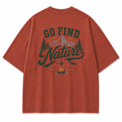 Go Find Nature Graphic T-Shirt