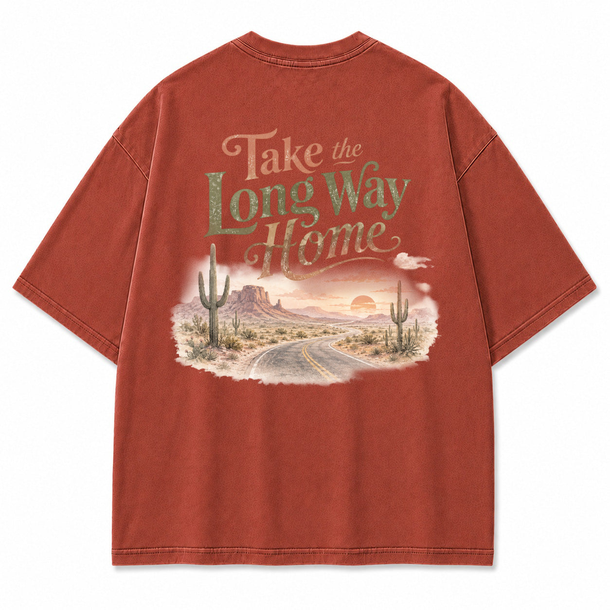 Take the Long Way Home Desert Graphic T-Shirt
