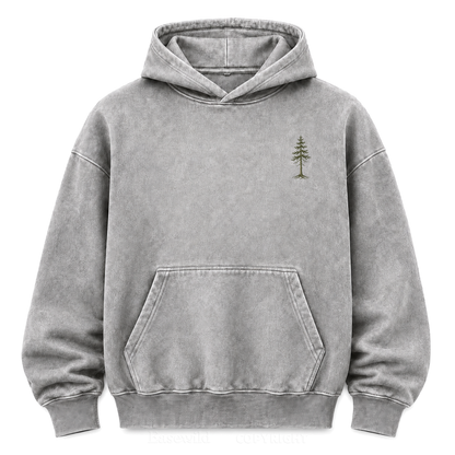 Wild in Quiet Ways Vintage Pine Washed Graphic Hoodie