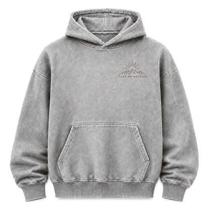 Take Me Outside Out West Washed Graphic Hoodie