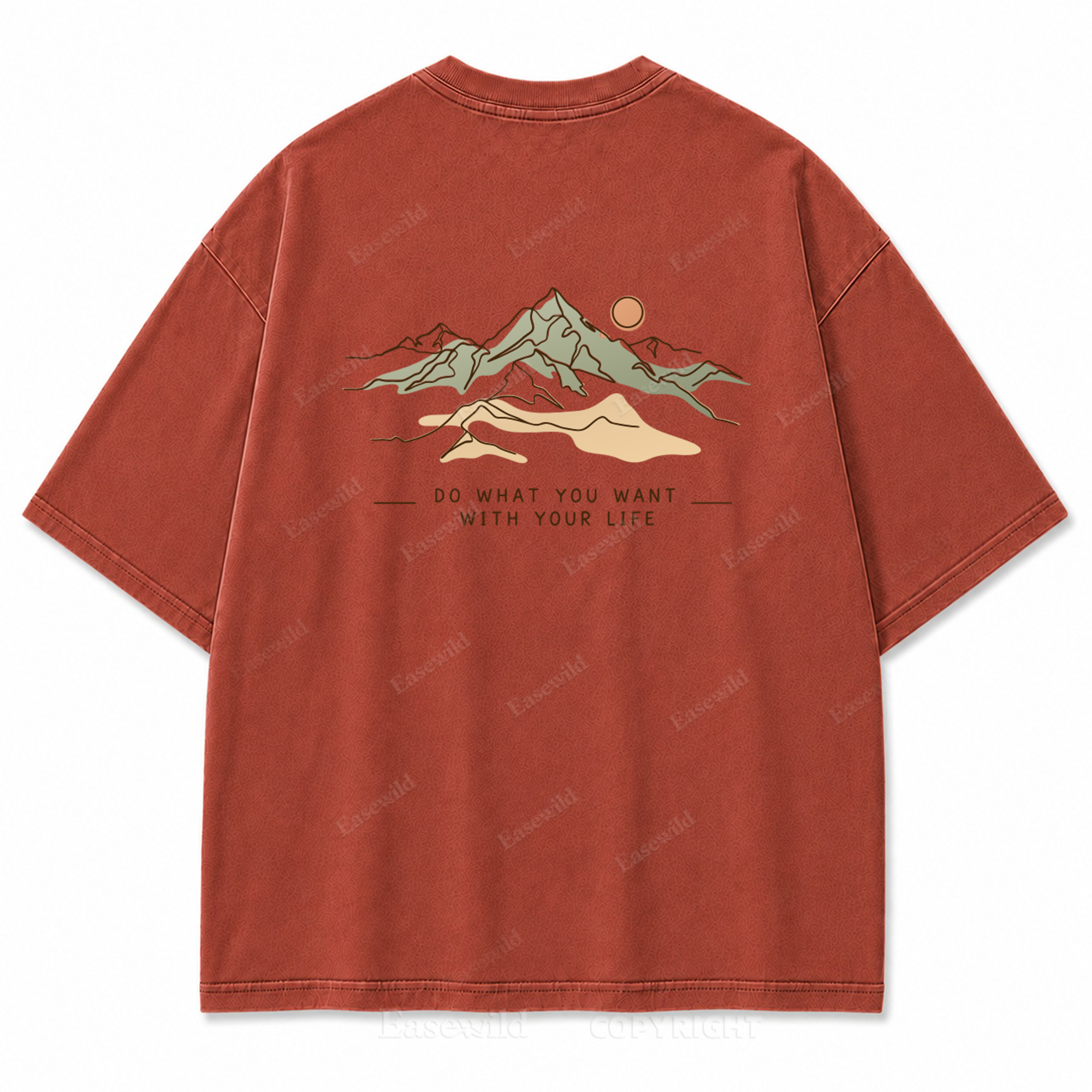 Do What You Want with Your Life Washed Back Print Tee