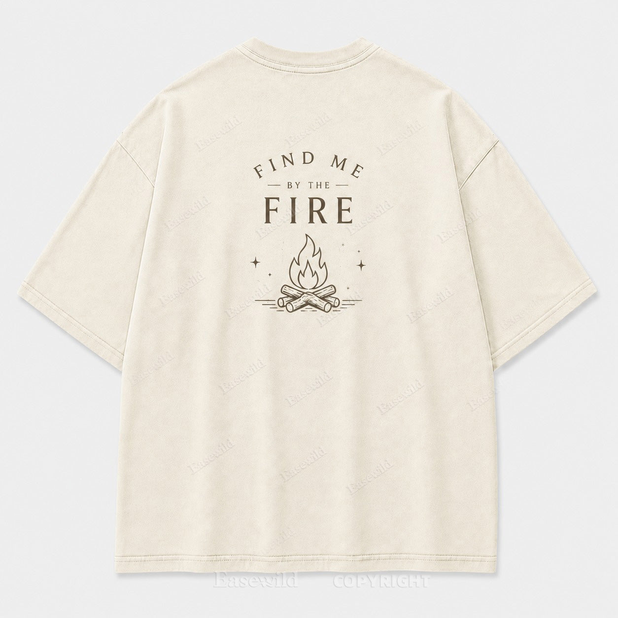 Find Me by the Fire Minimalist Campfire Tee