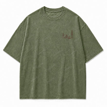 This Is All I Need Camping Washed Print Tee