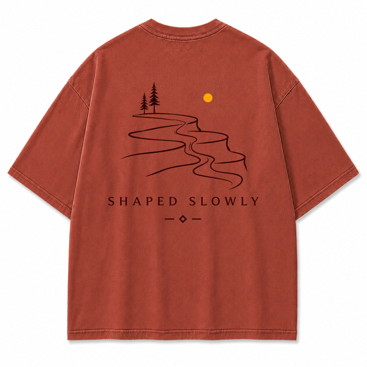 Shaped Slowly Canyon River Graphic T-Shirt