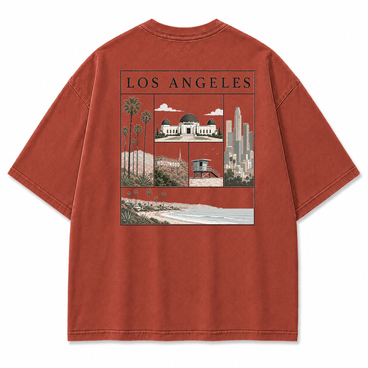 Los Angeles City Icons Graphic T-Shirt