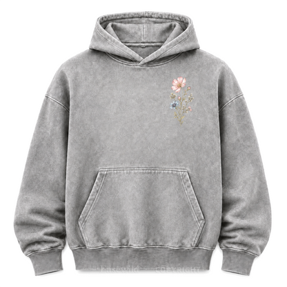 Keep Growing Wildflower Washed Graphic Hoodie