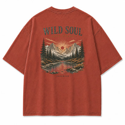Wild Soul Mountain River Graphic T-Shirt