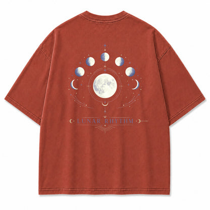 Moon Phase Archive Celestial Graphic T-Shirt