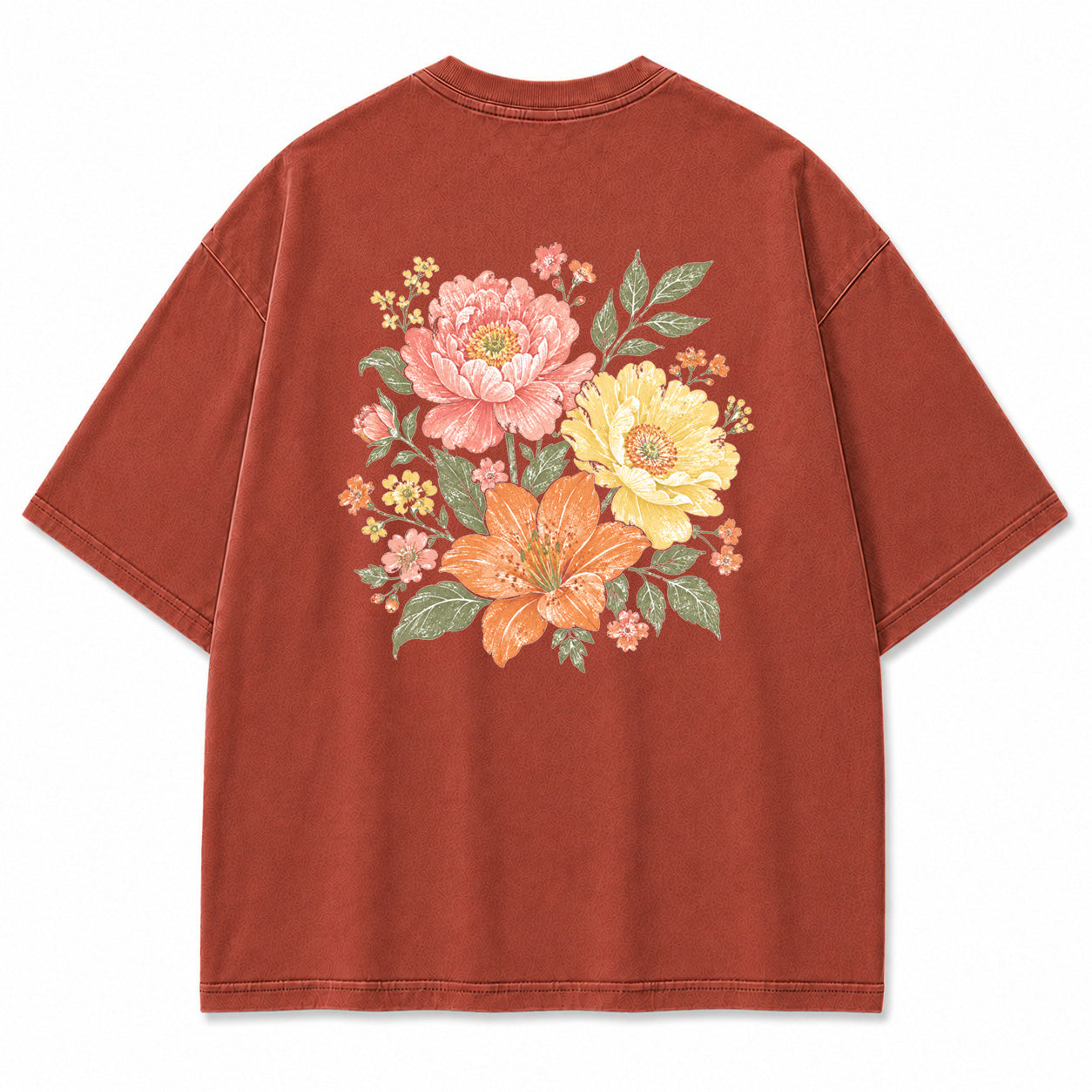 Sunlit Garden Floral Graphic T-Shirt