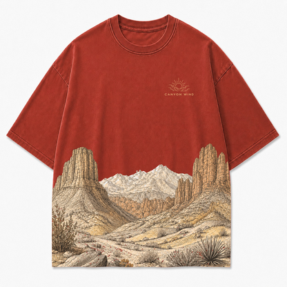 Canyon Wind Desert Horizon Graphic T-Shirt