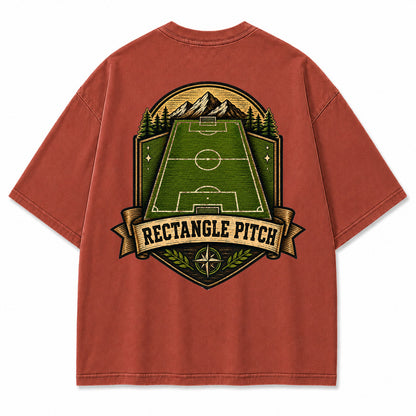 Rectangle Pitch Vintage Graphic T-Shirt