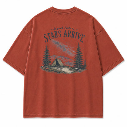 Signal Fades Stars Arrive Graphic T-Shirt