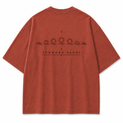 Sunward Sands Solar Cycle Graphic T-Shirt