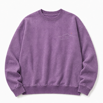 Go Where You Feel Most Alive Washed Graphic Sweatshirt