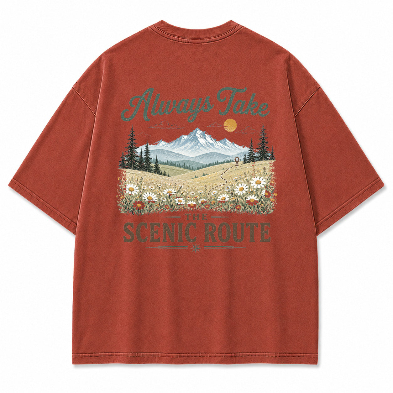 Lost in the Right Direction Back Print T-Shirt