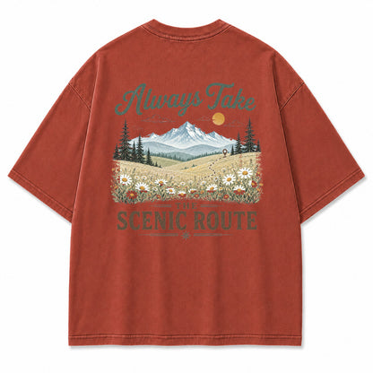 Lost in the Right Direction Back Print T-Shirt