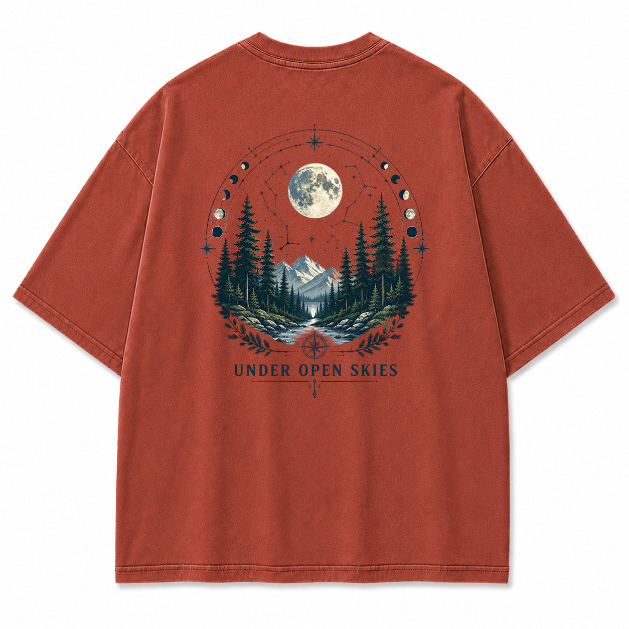 Moonlit Wildwood Compass Graphic T-Shirt