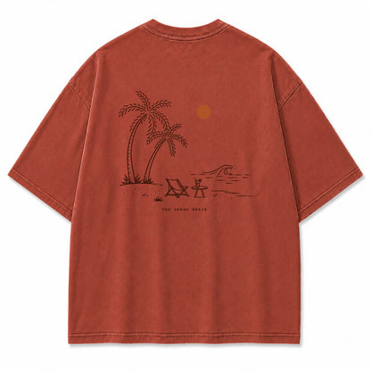 The Ocean Heals Beach Graphic T-Shirt