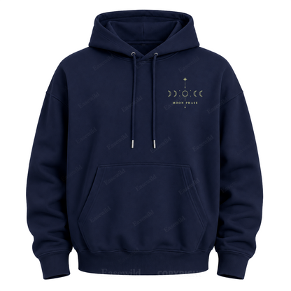 Kapuzenpullover mit Mondphasengrafik
