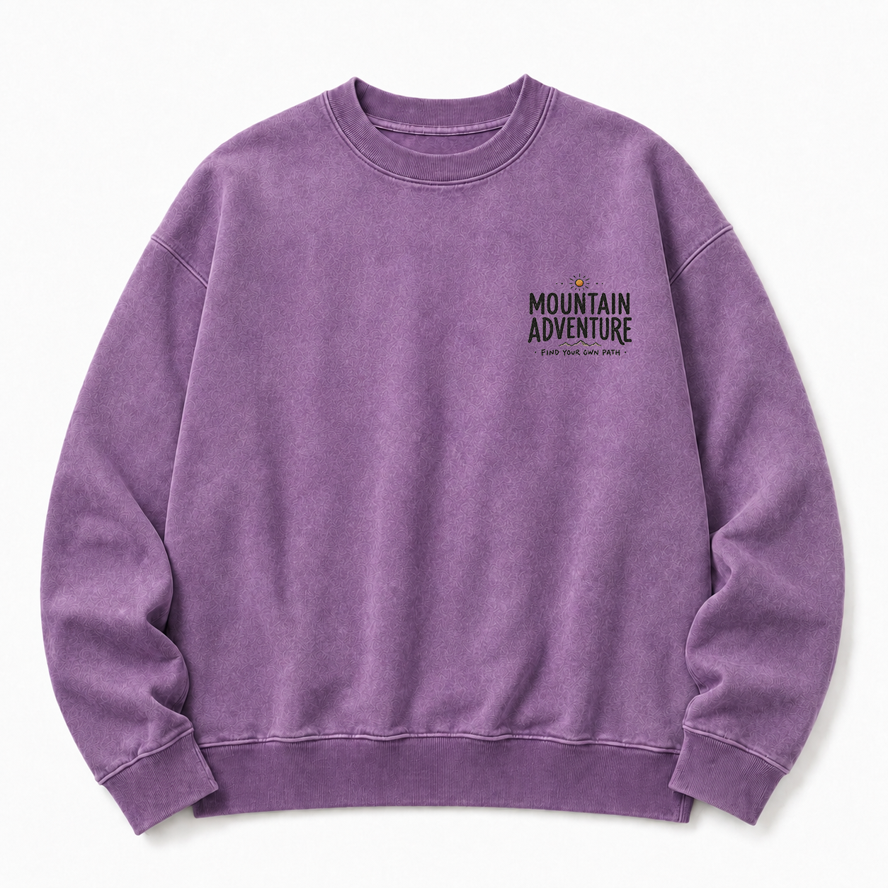 Find Your Own Path Washed Grafik-Sweatshirt