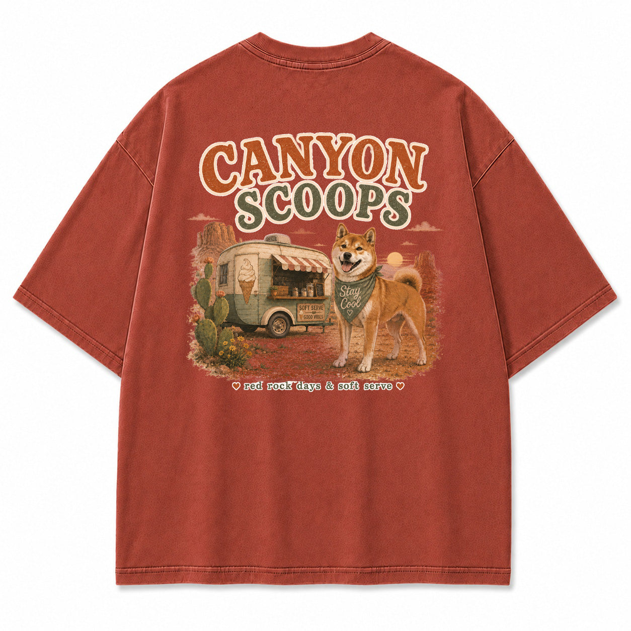 Canyon Scoops Shiba Inu Graphic T-Shirt