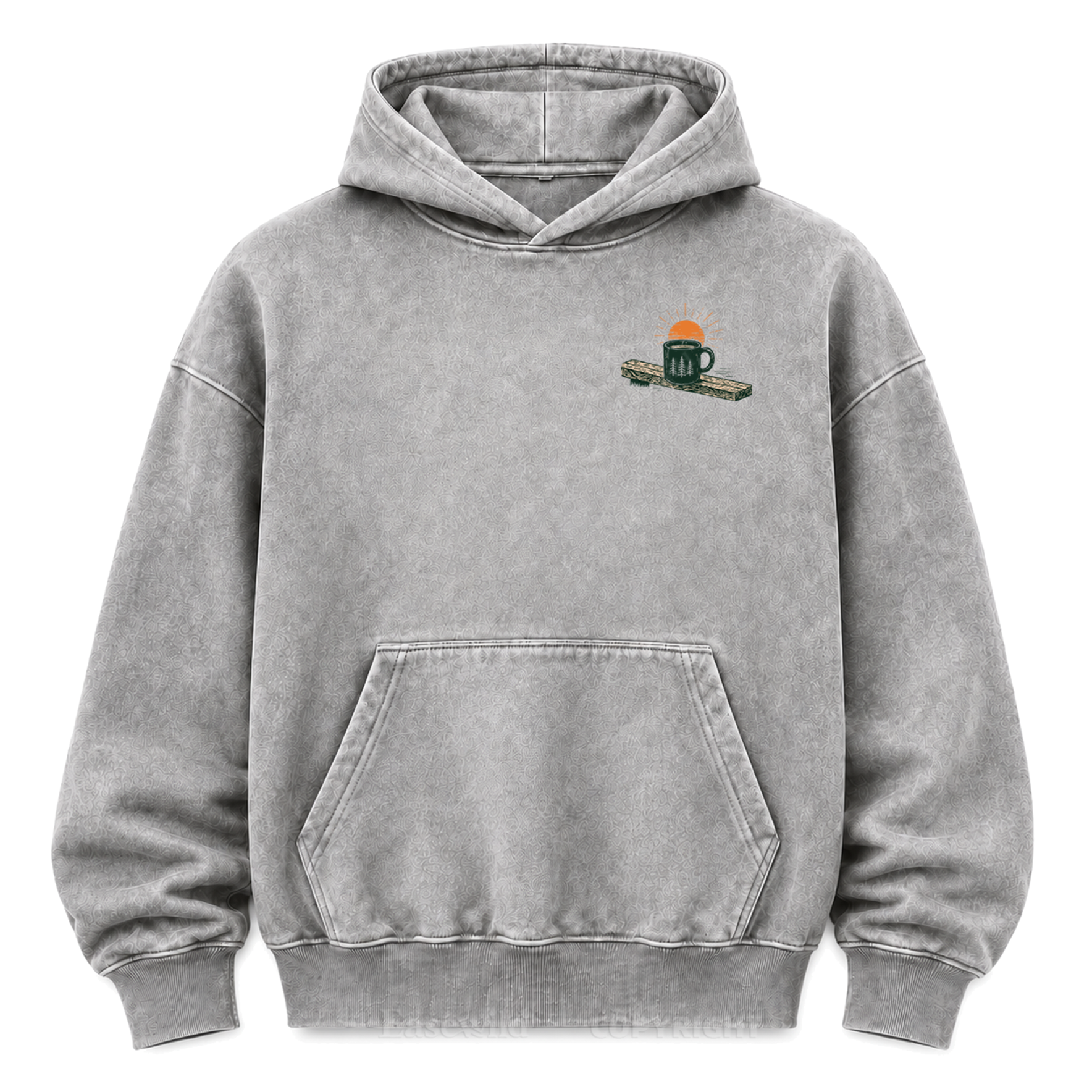 Slow Mornings Lakeside Washed Grafik-Hoodie