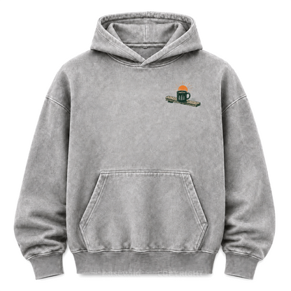 Slow Mornings Lakeside Washed Grafik-Hoodie