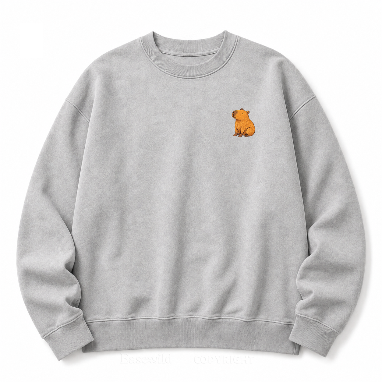 Nothing Urgent Here – Cozy Capybara Washed Sweatshirts