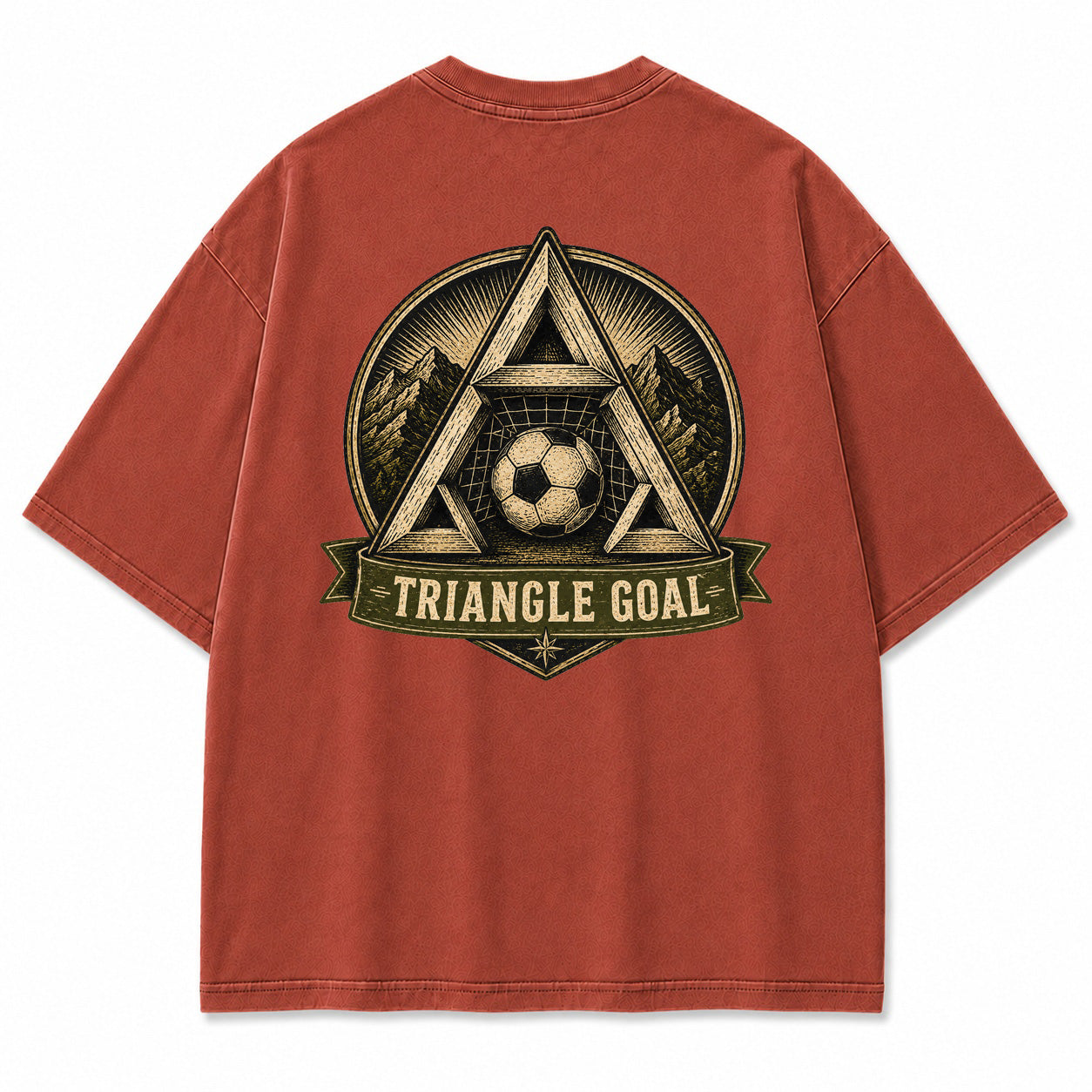 Triangle Goal Vintage Graphic T-Shirt