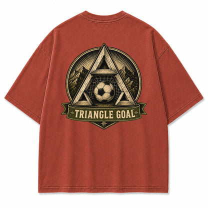 Triangle Goal Vintage Graphic T-Shirt