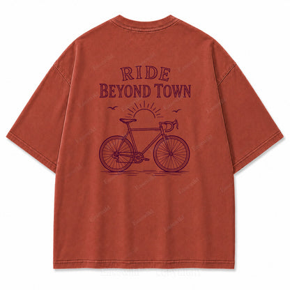 Ride Beyond Town Graphic Back Print Tee