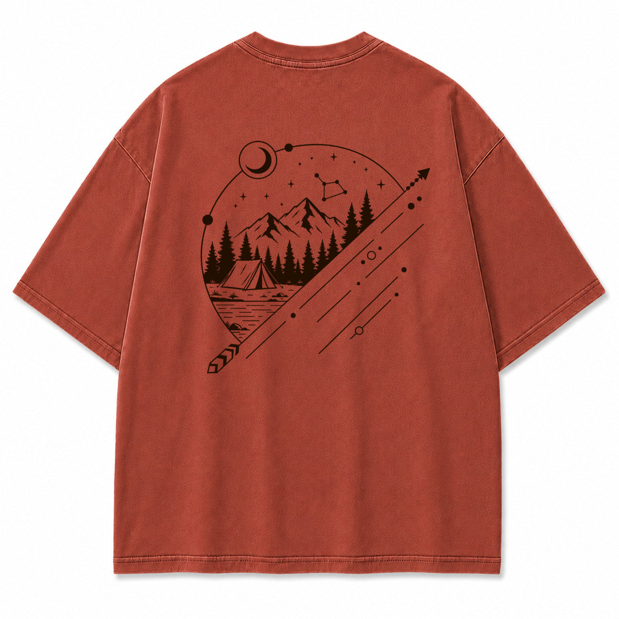 Celestial Mountain Camp Graphic T-Shirt