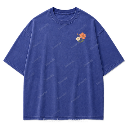 Pastel Wildflower Washed Print Tee