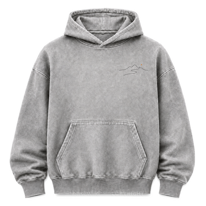 Go Where You Feel Truly Alive Washed Graphic Hoodie