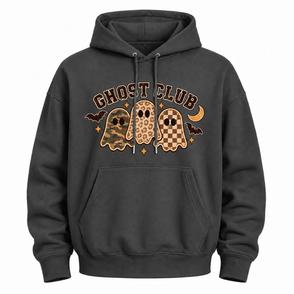 Ghost Club Halloween Graphic Hoodie
