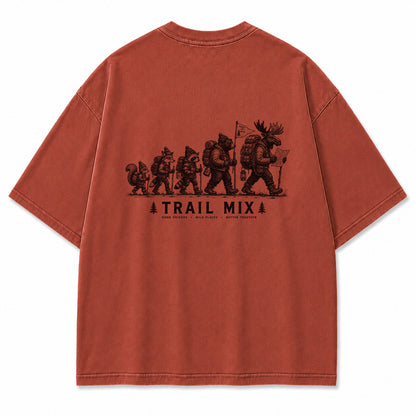 Trail Mix Woodland Hiking Crew Graphic T-Shirt