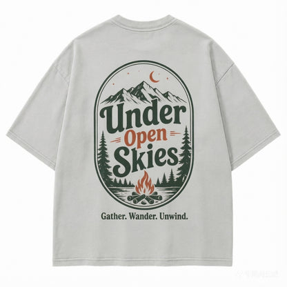 Under Open Skies Campfire Graphic Tee