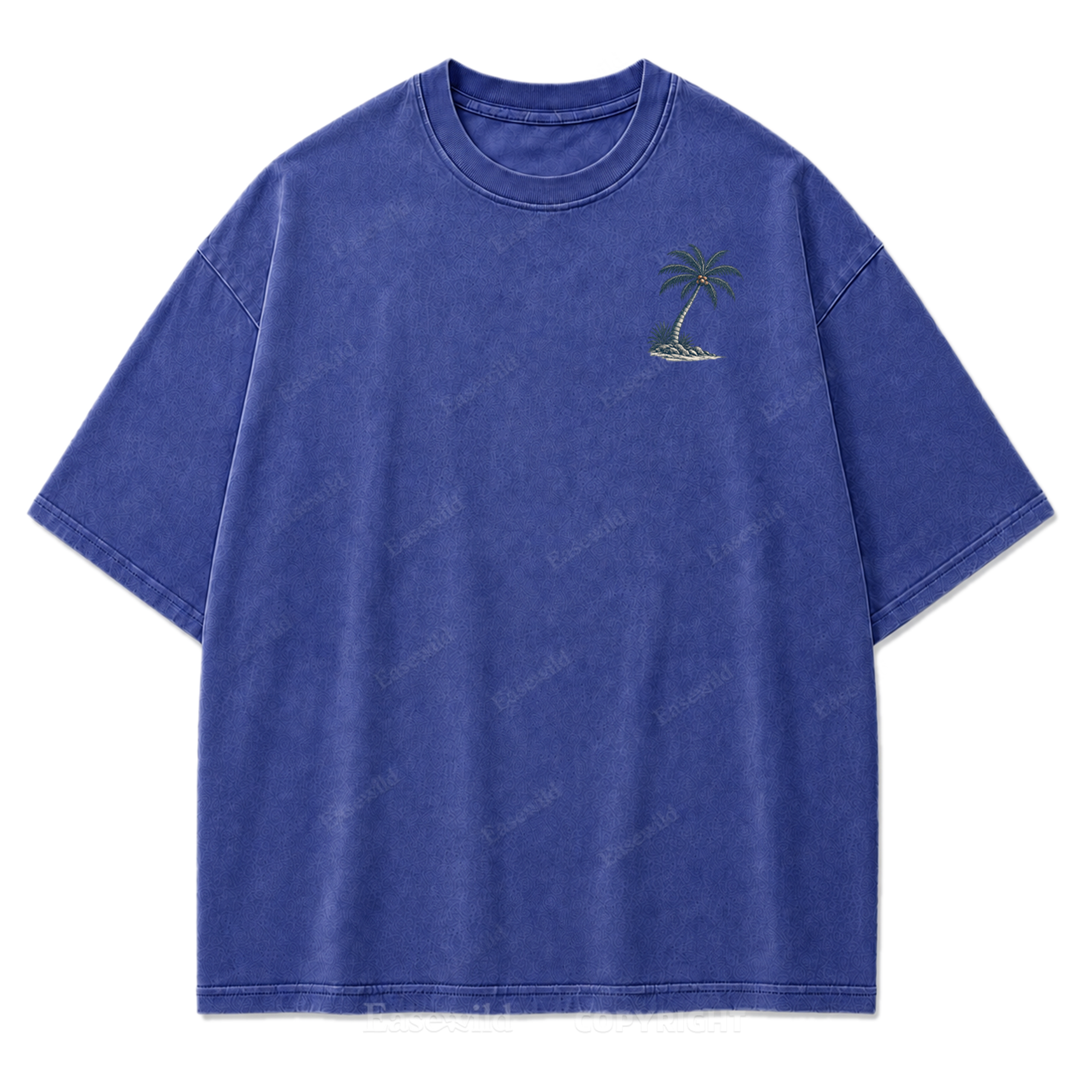 Salty Soul T-Shirt mit Küsten-Print im Used-Look
