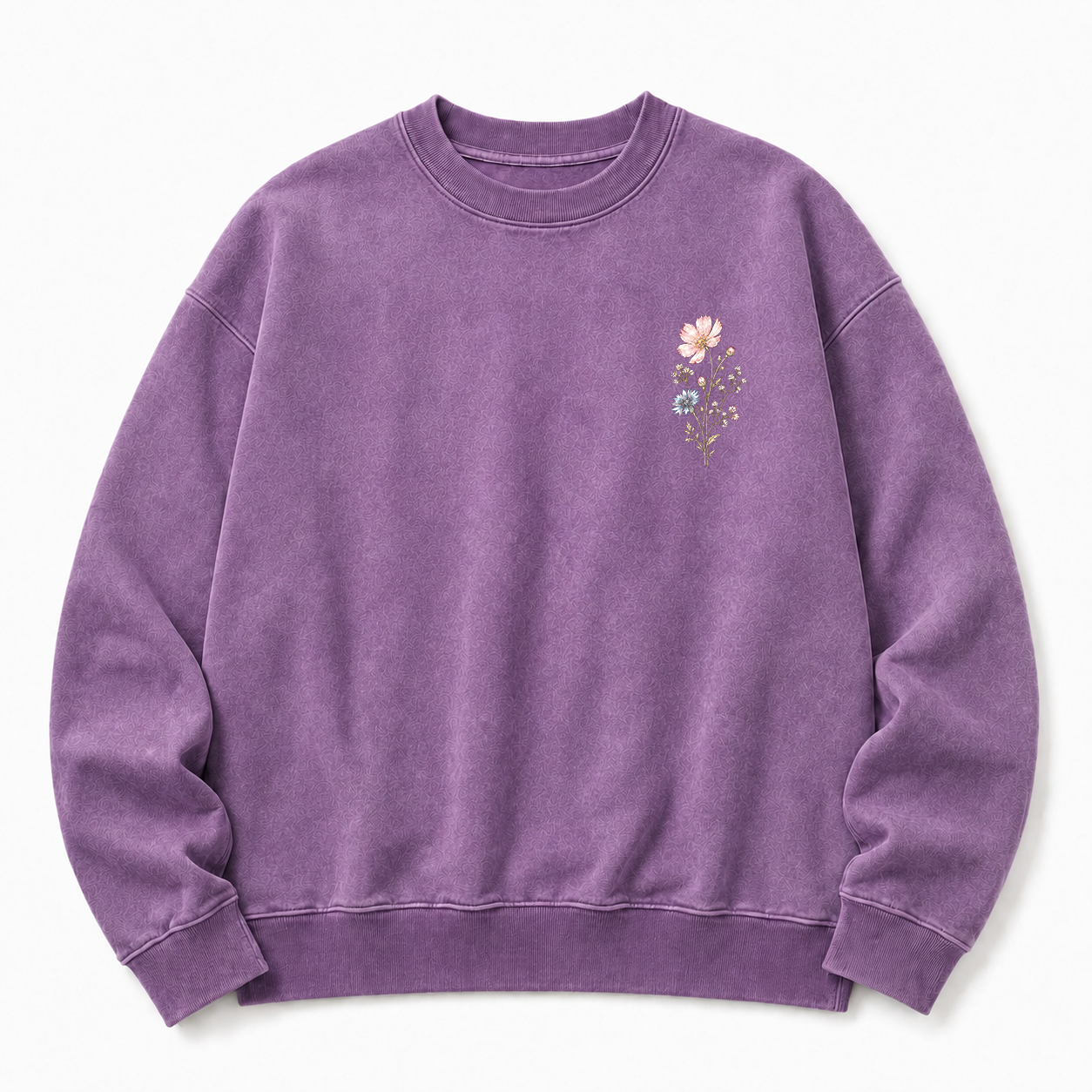 Keep Growing Wildflower Washed Graphic Sweatshirt