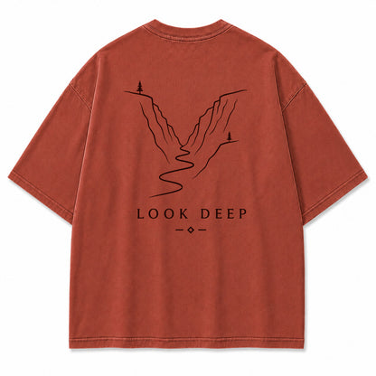 Look Deep Canyon River Graphic T-Shirt