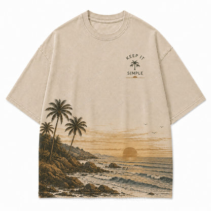 Keep It Simple Coastal Grafik-T-Shirt