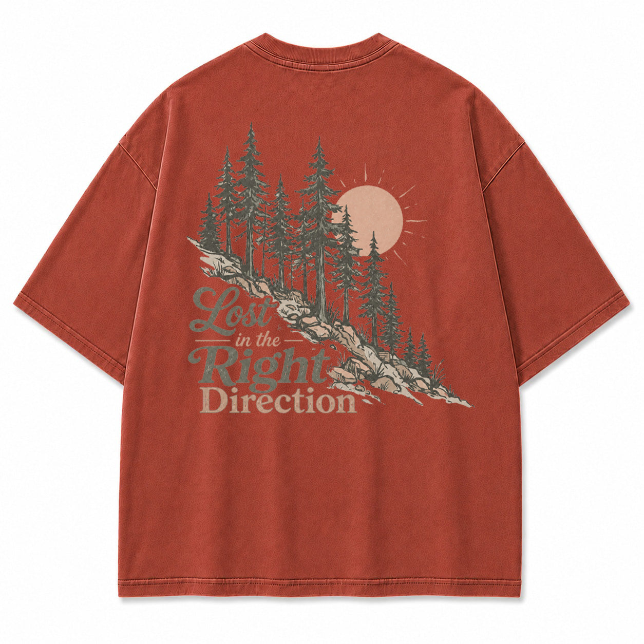 Lost in the Right Direction Back Print T-Shirt
