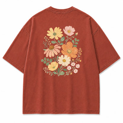 Pastel Wildflower Graphic T-Shirt