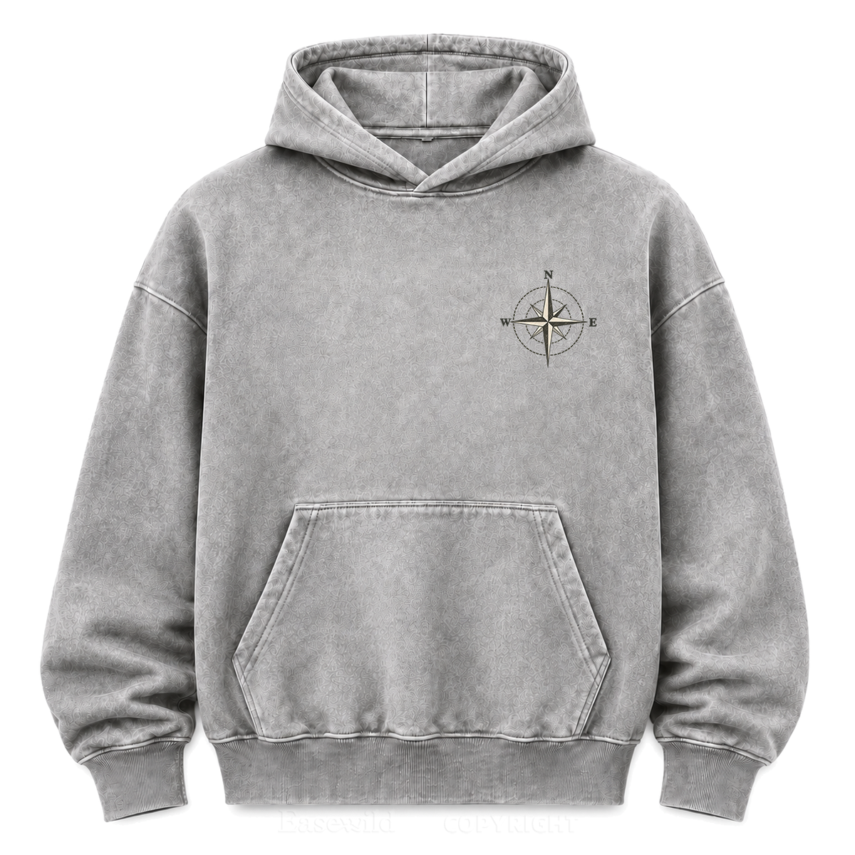 Make Your Own North Mountain Compass Washed Graphic Hoodie
