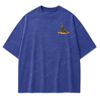 The Long Way Home Washed Print Tee