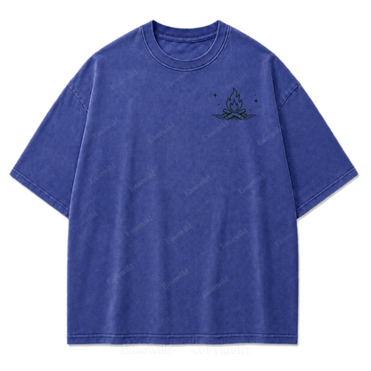 Find Me by the Fire Washed Print Tee